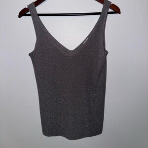 Elegant Gray Sleeveless Top